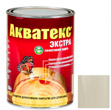 Покрытие алкидное защитно-декоративное для древесины Акватекс Экстра полуглянцевое Ваниль 0,8 л