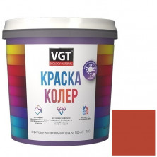 Колер-краска VGT ВД-АК-1180 черепично-красная 36 кг