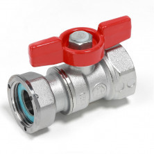 Кран шаровой латунный Giacomini R251PX004 R251P Ду 20 Ру42 с внутренней резьбой