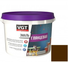 Эмаль универсальная VGT глянцевая Ral 8011 коричневая 2,5 кг