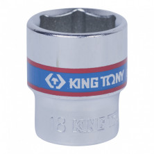 Головка торцевая стандартная King Tony 333518M шестигранная 3/8 дюймов 18 мм