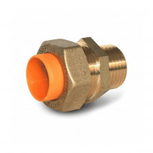 Муфта латунь EasyFix IWS Ду 20х3/4" обжим/НР для газоснабжение STAHLMANN (Neptun)
