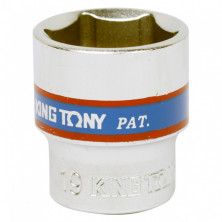 Головка торцевая стандартная King Tony 333519M шестигранная 3/8 дюймов 19 мм