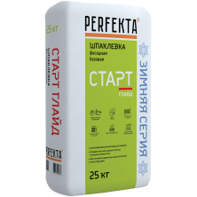 Шпатлевка цементная Perfekta Старт Глайд базовая зимняя 25 кг
