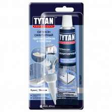 Герметик силиконовый Tytan Professional санитарный белый 85 мл  