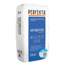 Клей для пеноблоков усиленный Perfekta Хардблок Зимняя серия 25 кг