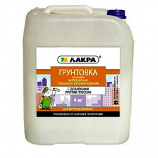 Грунтовка интерьерная глубокого проникновения Лакра 4 кг