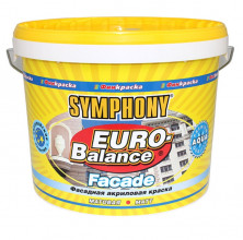 Краска фасадная водоэмульсионная Symphony Euro-Balance Aqua 00-01100260 LC 3/2,7 л