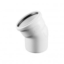 Отвод PP-H бесшумный белый RAUPIANO PLUS Дн 125х45гр б/нап в/к Rehau 11234941001