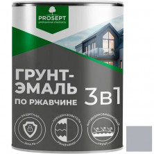 Грунт-эмаль по ржавчине 3 в 1 Prosept 097-09 серая 0,9 кг