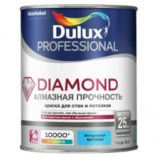 Краска для стен и потолков водно-дисперсионная Dulux Diamond Matt матовая база BW 1 л