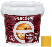 Лак-антисептик акриловый Eurotex Аквалазурь сосна 0,9 кг
