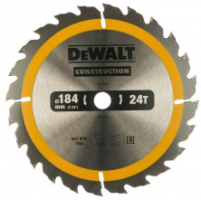 Диск пильный по дереву с гвоздями Dewalt  Construction DT1939-QZ 24Т 184 мм