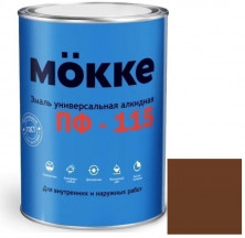 Эмаль алкидная Mokke ПФ-115 коричневая 20 кг