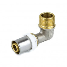 Угольник МП латунь никель пресс 8006 Дн 16х1/2"х90гр НР ГОСТ 32415-2013 Aquasfera 8006-01