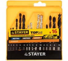 Набор сверл комбинированных Stayer Standard 29720-H16 16 шт