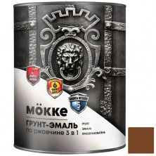 Грунт-эмаль алкидно-уретановая Mokke 01014 3 в 1 коричневая 2,7 кг