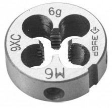 Плашка круглая ручная Зубр 4-28022-06-1,0 М6x1 мм
