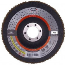 Круг лепестковый Abraform AF-FLAP-FT-125-P36-ZR100 прямой цирконат 100% P-36 125/22 мм