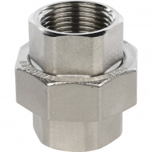 Разъемное соединение американка Stout SFT-0034-000001 1 дюйм никелированное с внутренней резьбой