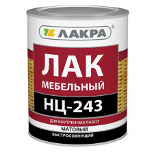 Лак мебельный Лакра НЦ-243 матовый 0,7 кг