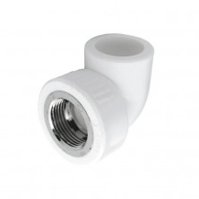 Угольник PP-R комбинированный белый ВР Дн 32х1/2" RTP (РосТурПласт) 10795
