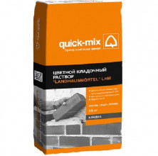 Смесь кладочная цветная Quick-Mix Landhausm?rtel белая 25 кг