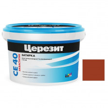 Затирка цементная для швов Ceresit CE 40 Aquastatic Кирпичная 2 кг