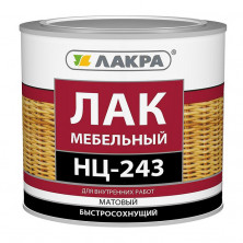 Лак мебельный Лакра НЦ-243 матовый 1,7 кг