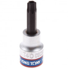 Бита торцевая King Tony 302740 Torx Т40 3/8 дюйма 50 мм с отверстием