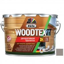 Пропитка декоративная для защиты древесины Dufa Woodtex серая 9 л