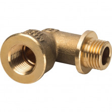 Угольник с упором Stout SFT-0015-000014 1/4 дюйма с внутренней и наружной резьбой