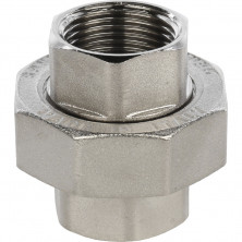 Разъемное соединение американка Stout SFT-0034-000034 3/4 дюйма никелированное с внутренней резьбой