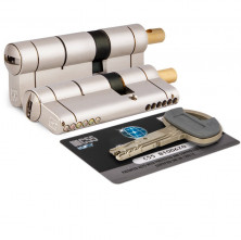Механизм цилиндровый Mottura C55F414101C5 44801 под вертушку матовый никель 36+10+36 82 мм  