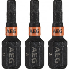 Бита ударная AEG AAK253H3 4932479177 Hex 3х25 мм 3 штуки