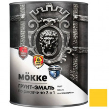 Грунт-эмаль алкидно-уретановая Mokke 01799 3 в 1 желтая 0,9 кг