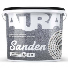 Декоративно-отделочный акриловый материал Aura Sanden 6 кг