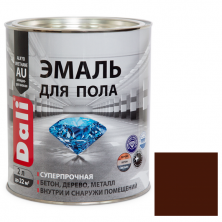 Эмаль для пола Dali красно-коричневая RAL 3009 2 л