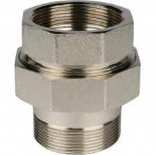 Разъемное соединение американка Stout SFT-0041-000002 2 дюйма уплотнение под гайкой o-ring кольцо никелированное с внутренней и наружной резьбой