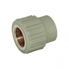 Муфта PP-R комбинированная серая ВР Дн 32х3/4" VALFEX 10129132Г