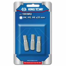 Набор бит King Tony 1003MQ 1/4 дюйма 3 шт