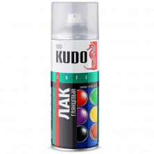 Лак акриловый Kudo KU-9002 аэрозольный бесцветный 520 мл
