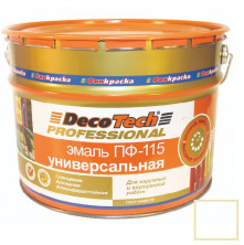 Эмаль универсальная  DecoTech Professional ПФ-115 белая 20 кг