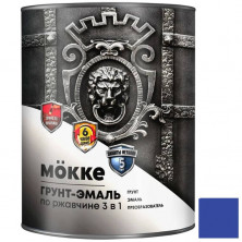 Грунт-эмаль алкидно-уретановая Mokke 02407 3 в 1 синяя 1,9 кг