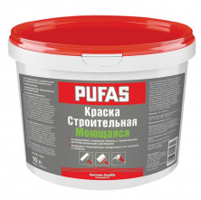 Краска моющаяся строительная Pufas морозостойкая 10 л/14,70 кг