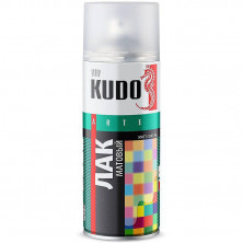Лак аэрозольный акриловый Kudo KU-9004 матовый 520 мл