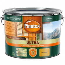 Пропитка декоративная для защиты древесины Pinotex Ultra AWB Калужница 9 л