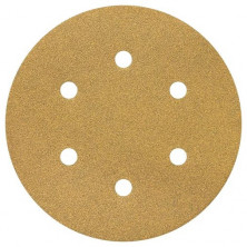 Круг шлифовальный Sia Abrasives siaone 1944 so6-150-6-080 на липучке 6 отверстий Р80 150 мм 6 штук