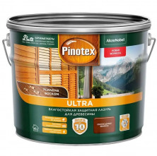 Пропитка декоративная для защиты древесины Pinotex Ultra AWB Красное дерево 9 л