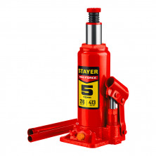 Домкрат гидравлический бутылочный Stayer Professional Red Force 43160-5_z01 5 т